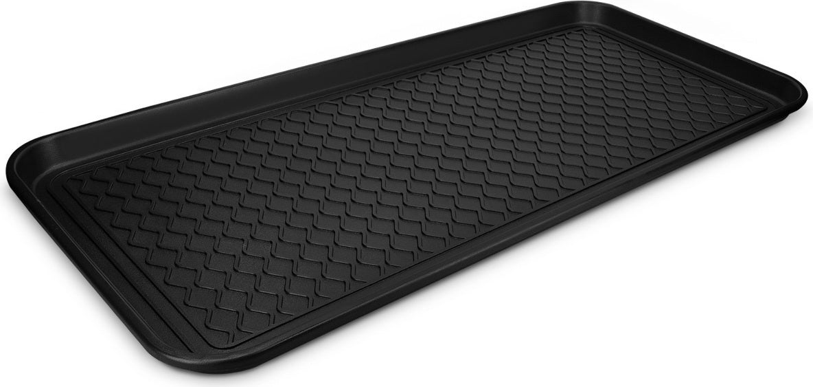 Navaris XL Schuhmatte Abtropfmatte - 76x38x3cm - Schuhablage Schuhabtropfschale groß - Schuhwanne erhöhter Rand - Schuhschale Schuhtablett