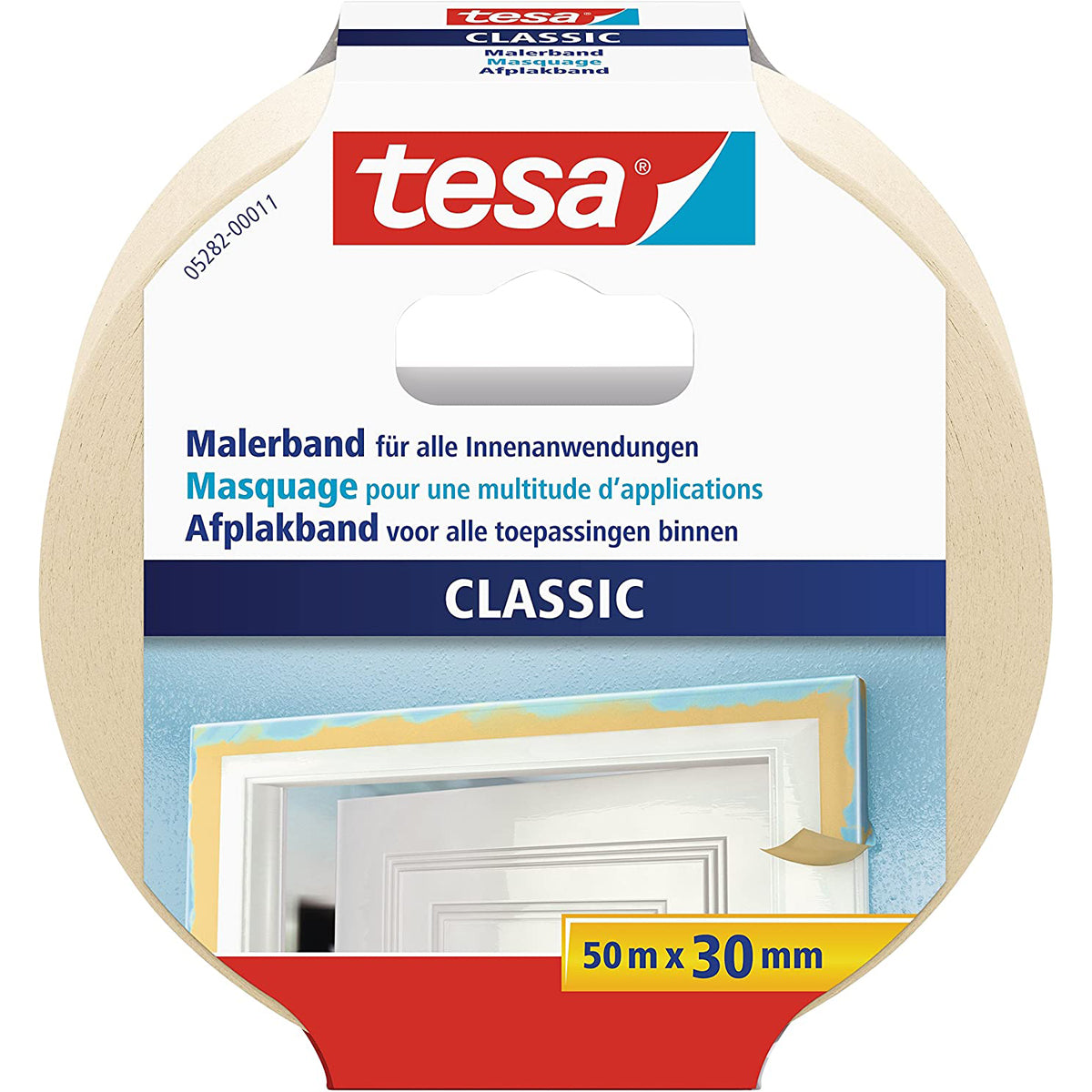 TESA 05282, Montageband, Weiß, 50 m, Drinnen, Holz, 30 mm