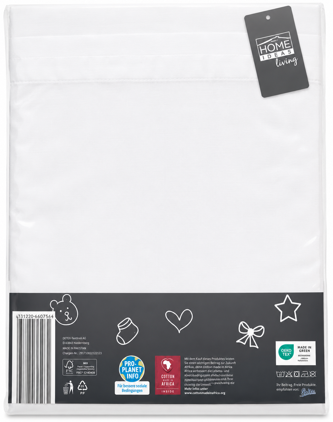 HOME IDEAS living 2er Jersey Spannbettlaken 70x140 cm Kinderbett Baumwolle Weiß