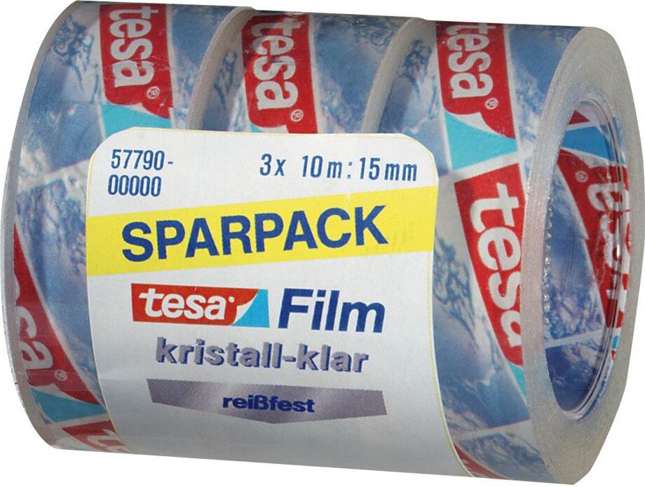 tesafilm Rolle 10m 15mm kristall-klar 3St.