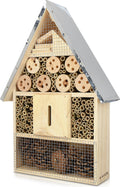 Navaris Insektenhotel Holz Bienenhotel Nisthilfe Garten Balkon 40cm