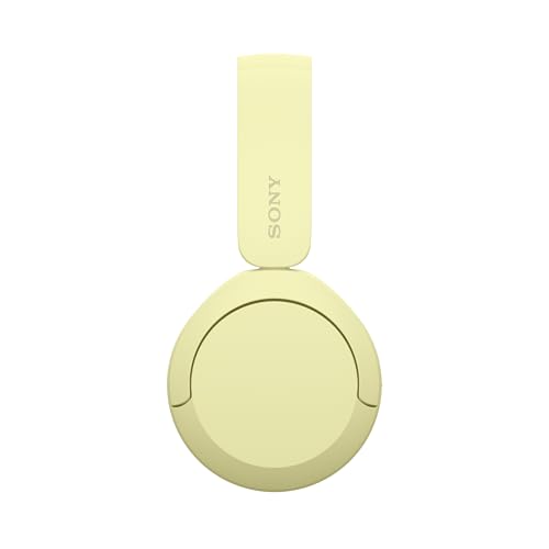 Sony WH-CH520 kabellose Bluetooth-On-Ear-Kopfhörer Hohe Klangqualität, leichtes Design, bis zu 50 Stunden Akkulaufzeit, Schnellladefunktion, EQ, klare Gesprächsqualität, kompatibel mit iOS & Android – Farbe: Beige.