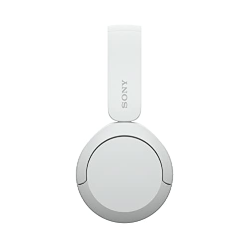 Sony WH-CH520 kabellose Bluetooth-On-Ear-Kopfhörer Hohe Klangqualität, leichtes Design, bis zu 50 Stunden Akkulaufzeit, Schnellladefunktion, EQ, klare Gesprächsqualität, kompatibel mit iOS & Android – Farbe: Beige.