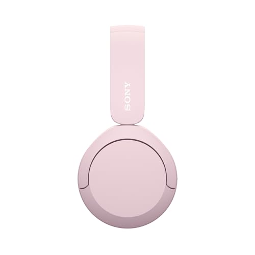 Sony WH-CH520 kabellose Bluetooth-On-Ear-Kopfhörer Hohe Klangqualität, leichtes Design, bis zu 50 Stunden Akkulaufzeit, Schnellladefunktion, EQ, klare Gesprächsqualität, kompatibel mit iOS & Android – Farbe: Beige.