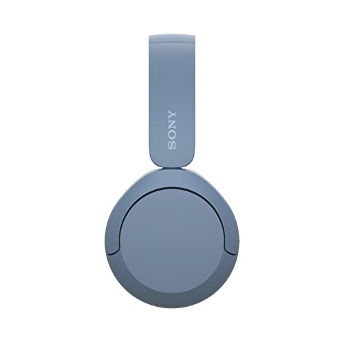 Sony WH-CH520 kabellose Bluetooth-On-Ear-Kopfhörer Hohe Klangqualität, leichtes Design, bis zu 50 Stunden Akkulaufzeit, Schnellladefunktion, EQ, klare Gesprächsqualität, kompatibel mit iOS & Android – Farbe: Beige.
