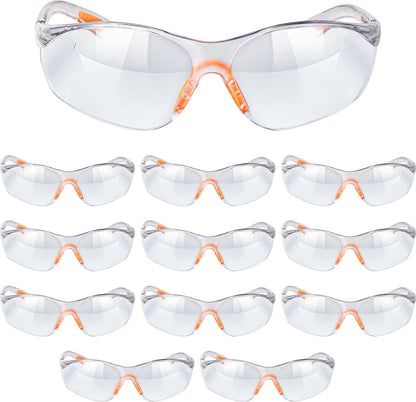 Kurtzy 12x Schutzbrille Arbeitsschutzbrille Sicherheitsbrille Augenschutz Klar