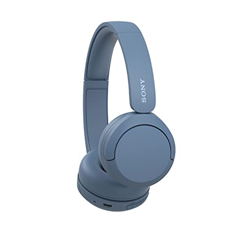 Sony WH-CH520 kabellose Bluetooth-On-Ear-Kopfhörer Hohe Klangqualität, leichtes Design, bis zu 50 Stunden Akkulaufzeit, Schnellladefunktion, EQ, klare Gesprächsqualität, kompatibel mit iOS & Android – Farbe: Beige.