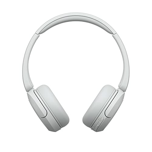 Sony WH-CH520 kabellose Bluetooth-On-Ear-Kopfhörer Hohe Klangqualität, leichtes Design, bis zu 50 Stunden Akkulaufzeit, Schnellladefunktion, EQ, klare Gesprächsqualität, kompatibel mit iOS & Android – Farbe: Beige.