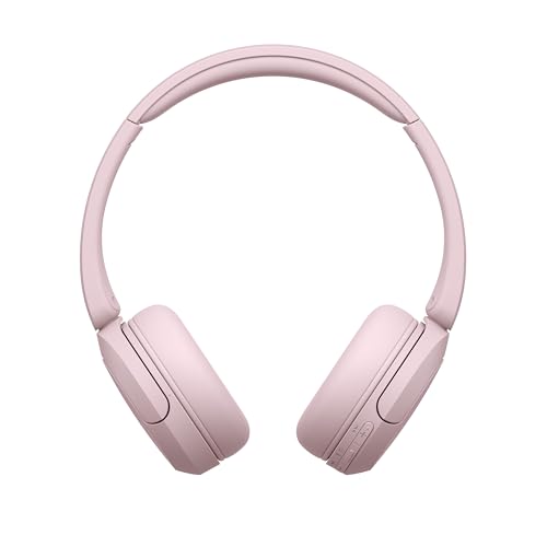 Sony WH-CH520 kabellose Bluetooth-On-Ear-Kopfhörer Hohe Klangqualität, leichtes Design, bis zu 50 Stunden Akkulaufzeit, Schnellladefunktion, EQ, klare Gesprächsqualität, kompatibel mit iOS & Android – Farbe: Beige.