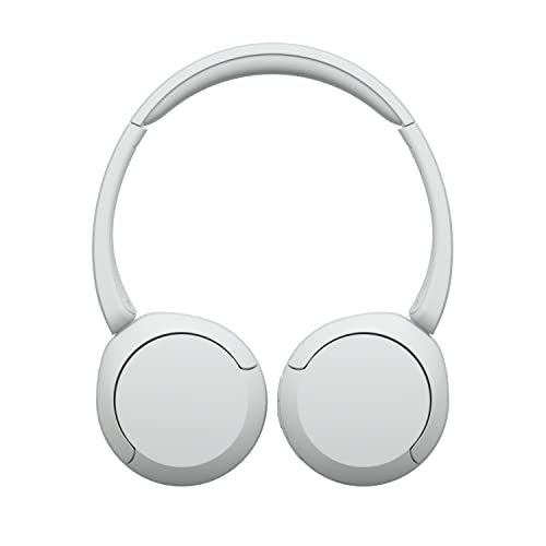 Sony WH-CH520 kabellose Bluetooth-On-Ear-Kopfhörer Hohe Klangqualität, leichtes Design, bis zu 50 Stunden Akkulaufzeit, Schnellladefunktion, EQ, klare Gesprächsqualität, kompatibel mit iOS & Android – Farbe: Beige.