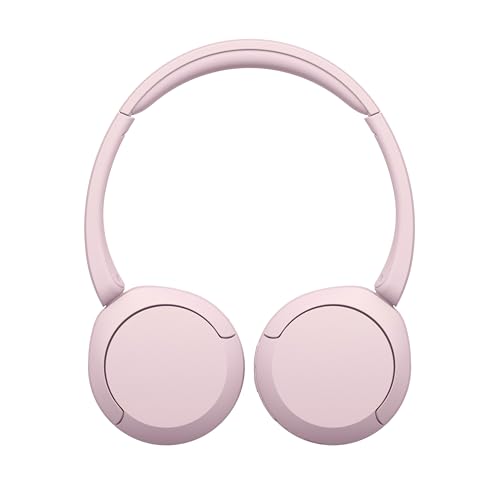 Sony WH-CH520 kabellose Bluetooth-On-Ear-Kopfhörer Hohe Klangqualität, leichtes Design, bis zu 50 Stunden Akkulaufzeit, Schnellladefunktion, EQ, klare Gesprächsqualität, kompatibel mit iOS & Android – Farbe: Beige.