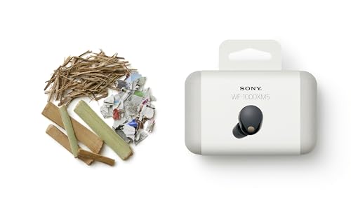 Sony WF-1000XM5 kabellose Noise-Cancelling-Kopfhörer Bluetooth, In-Ear-Kopfhörer mit Mikrofon, bis zu 24 Stunden Akkulaufzeit, Schnellladefunktion, IPX4-Schutz, kompatibel mit iOS & Android – Farbe: Schwarz, Größe: Small.
