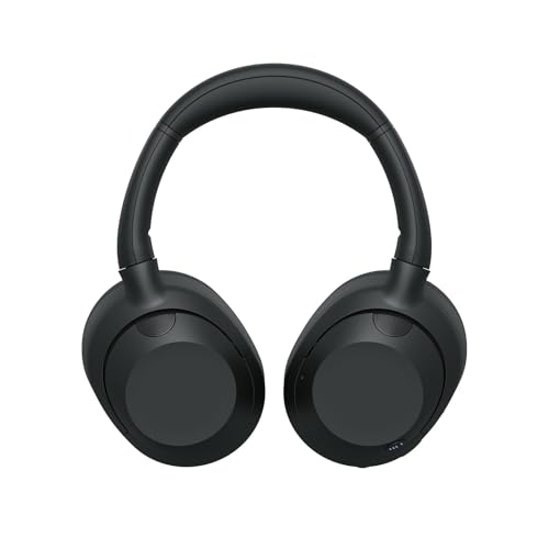 Sony ULT WEAR kabellose Kopfhörer Mit Geräuschunterdrückung, ULT Power Sound, ultimativem tiefen Bass, gleichem Prozessor wie WH-1000XM5, klare Anrufqualität, 30 Stunden Akkulaufzeit, kompatibel mit iOS und Android – Farbe: Weiß.