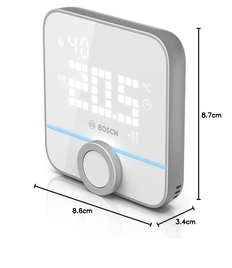 Bosch Smart Home Raumthermostat II für kabelgebundene Heizsysteme, 230 V, kompatibel mit Google Assistant und Alexa