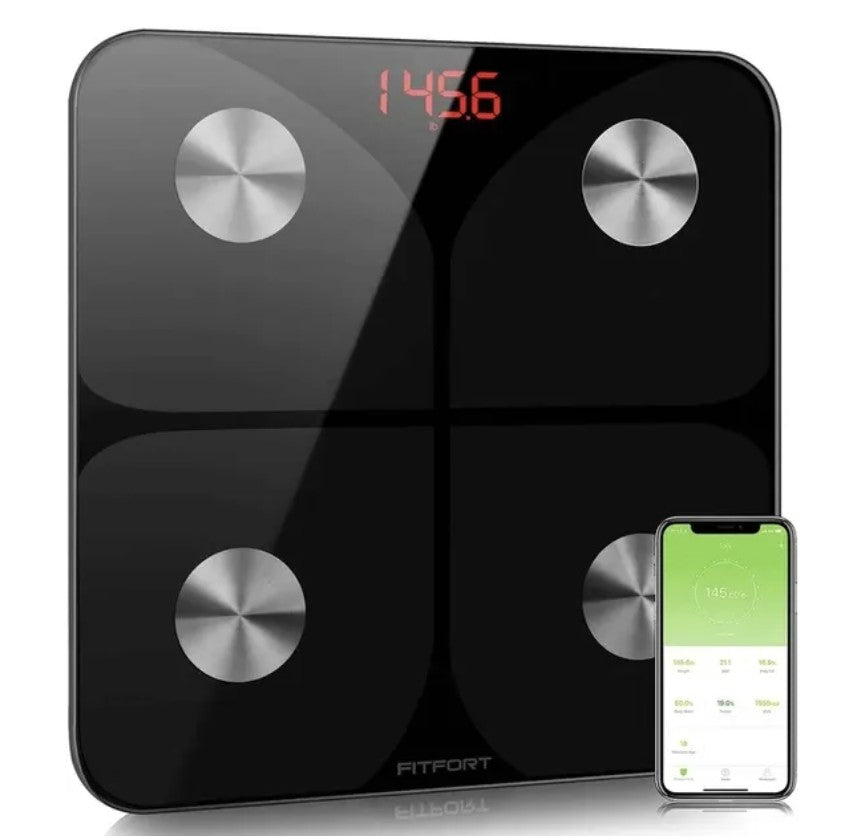 Fitfort Körperfettwaage Bluetooth Personenwaage Analysewaage 150kg App