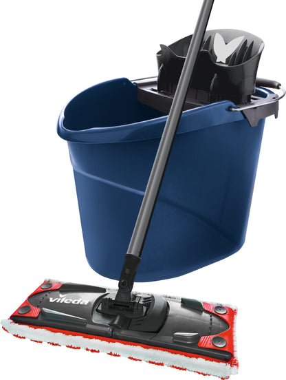 Vileda UltraMat 2in1 Colors Bodenwischer Set Eimer PowerPresse Wischmop 167765