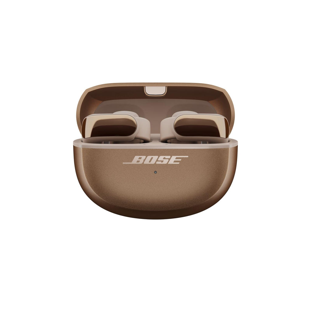 Bose Ultra Open Earbuds Mit Bluetooth und OpenAudio-Technologie, Clip-On-Kopfhörer, kabellose Open-Ear-Ohrhörer, immersives Audio, bis zu 48 Stunden Akkulaufzeit, Farbe: Schwarz.