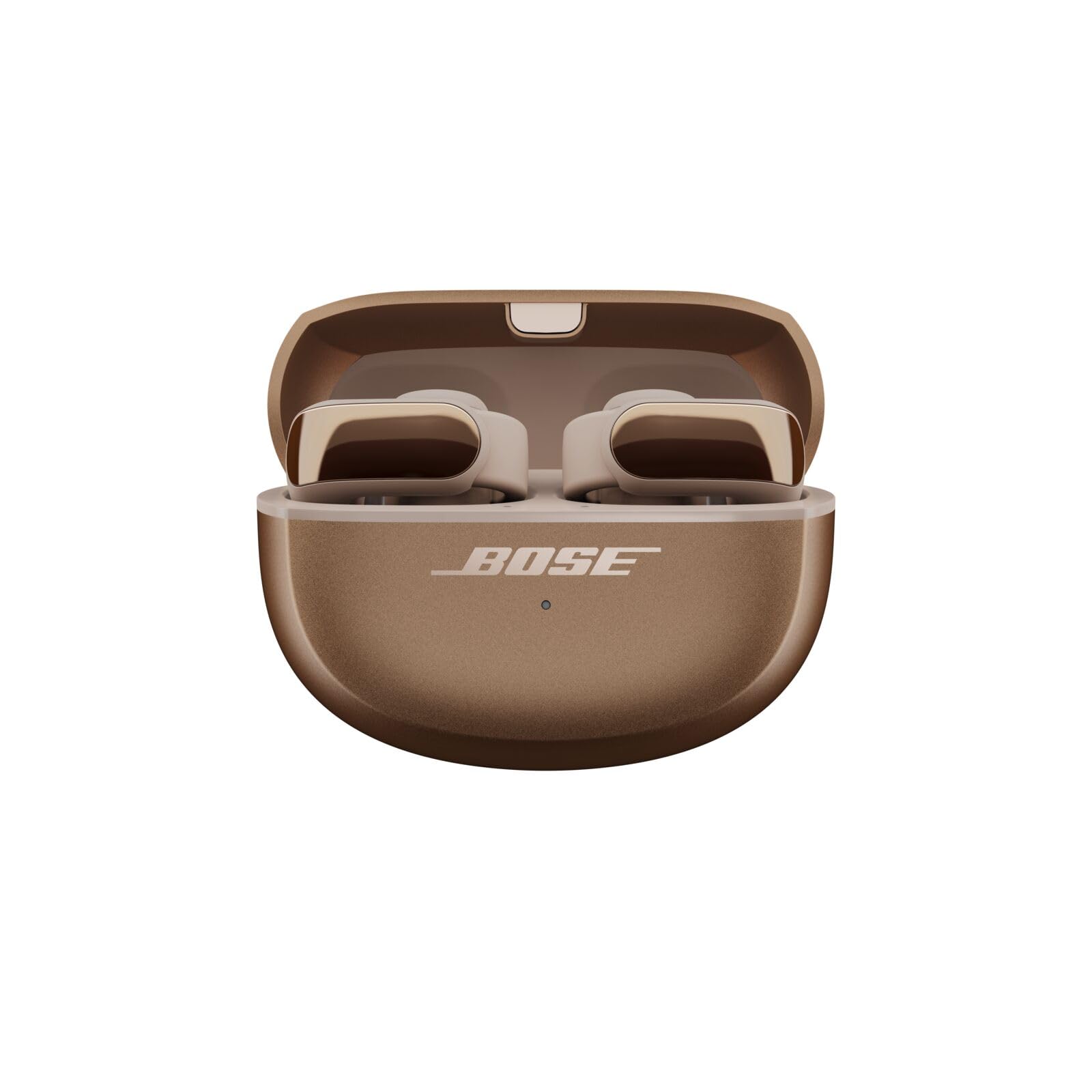 Bose Ultra Open Earbuds Mit Bluetooth und OpenAudio-Technologie, Clip-On-Kopfhörer, kabellose Open-Ear-Ohrhörer, immersives Audio, bis zu 48 Stunden Akkulaufzeit, Farbe: Schwarz.