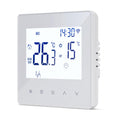 Decdeal WLAN-Thermostat für Wasser-Fußbodenheizung, programmierbar, 230 V, LCD-Display, 3 A, kompatibel mit Tuya-App (Weiß)