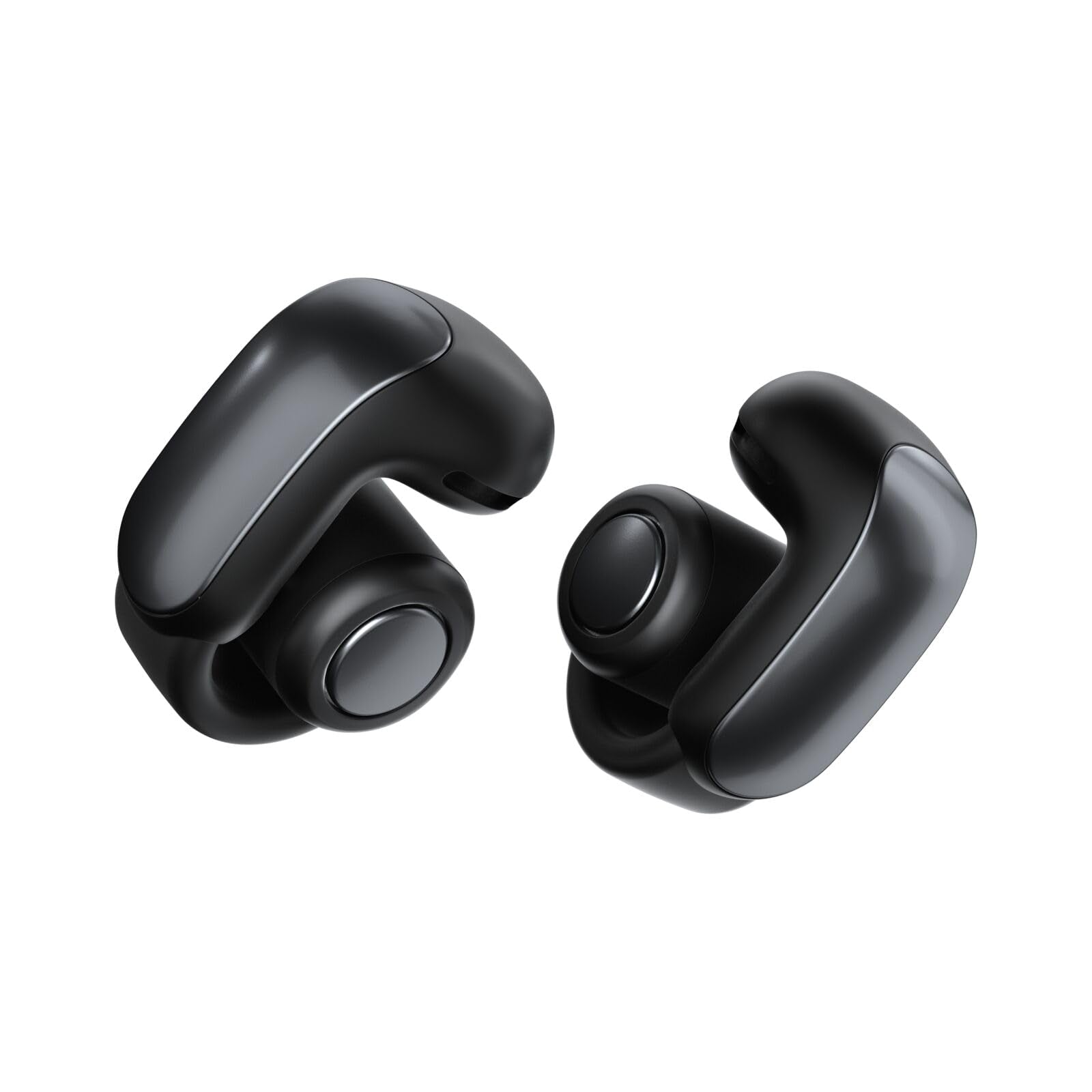 Bose Ultra Open Earbuds Mit Bluetooth und OpenAudio-Technologie, Clip-On-Kopfhörer, kabellose Open-Ear-Ohrhörer, immersives Audio, bis zu 48 Stunden Akkulaufzeit, Farbe: Schwarz.