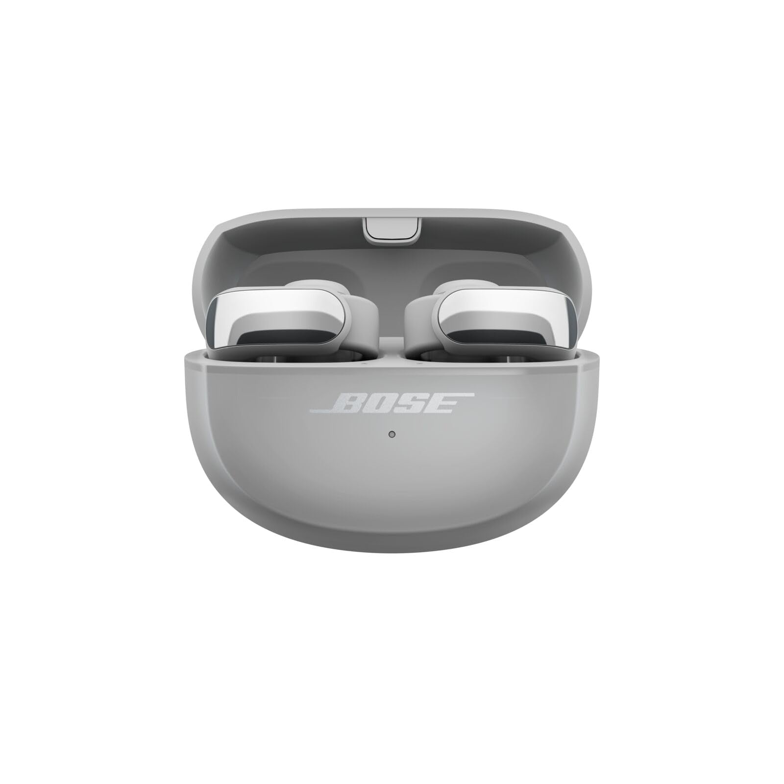 Bose Ultra Open Earbuds Mit Bluetooth und OpenAudio-Technologie, Clip-On-Kopfhörer, kabellose Open-Ear-Ohrhörer, immersives Audio, bis zu 48 Stunden Akkulaufzeit, Farbe: Schwarz.