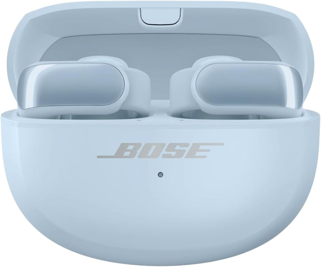 Bose Ultra Open Earbuds Mit Bluetooth und OpenAudio-Technologie, Clip-On-Kopfhörer, kabellose Open-Ear-Ohrhörer, immersives Audio, bis zu 48 Stunden Akkulaufzeit, Farbe: Schwarz.