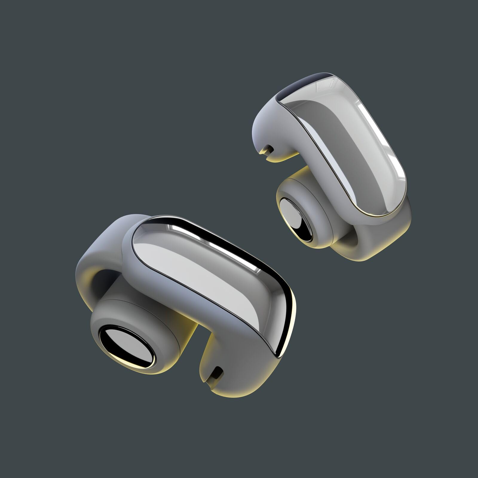 Bose Ultra Open Earbuds Mit Bluetooth und OpenAudio-Technologie, Clip-On-Kopfhörer, kabellose Open-Ear-Ohrhörer, immersives Audio, bis zu 48 Stunden Akkulaufzeit, Farbe: Schwarz.