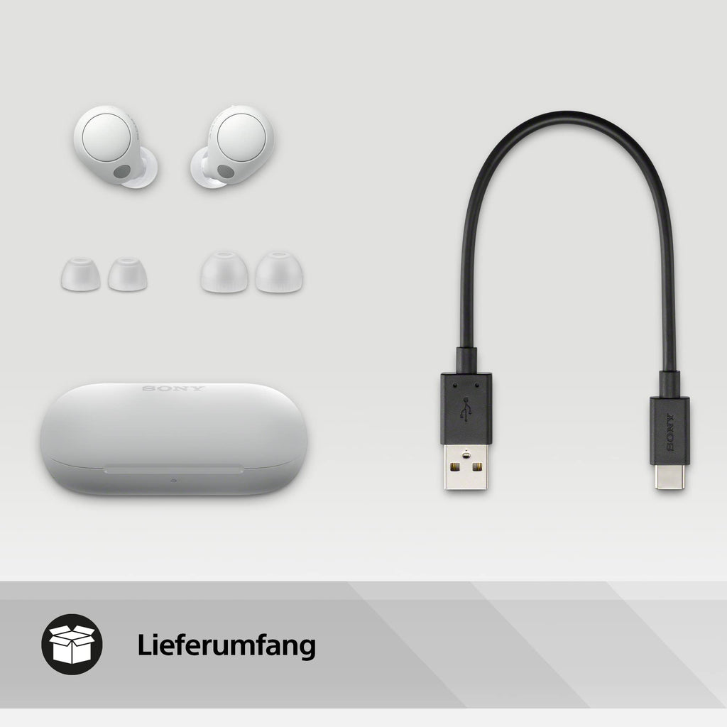 Sony WF-C700N kabellose Bluetooth-Kopfhörer (Klein, leicht, Bluetooth-Multipoint-Verbindung, IPX4-Schutz, bis zu 20 Stunden Akkulaufzeit, Schnellladefunktion, kompatibel mit iOS & Android), Farbe: Lavendel.