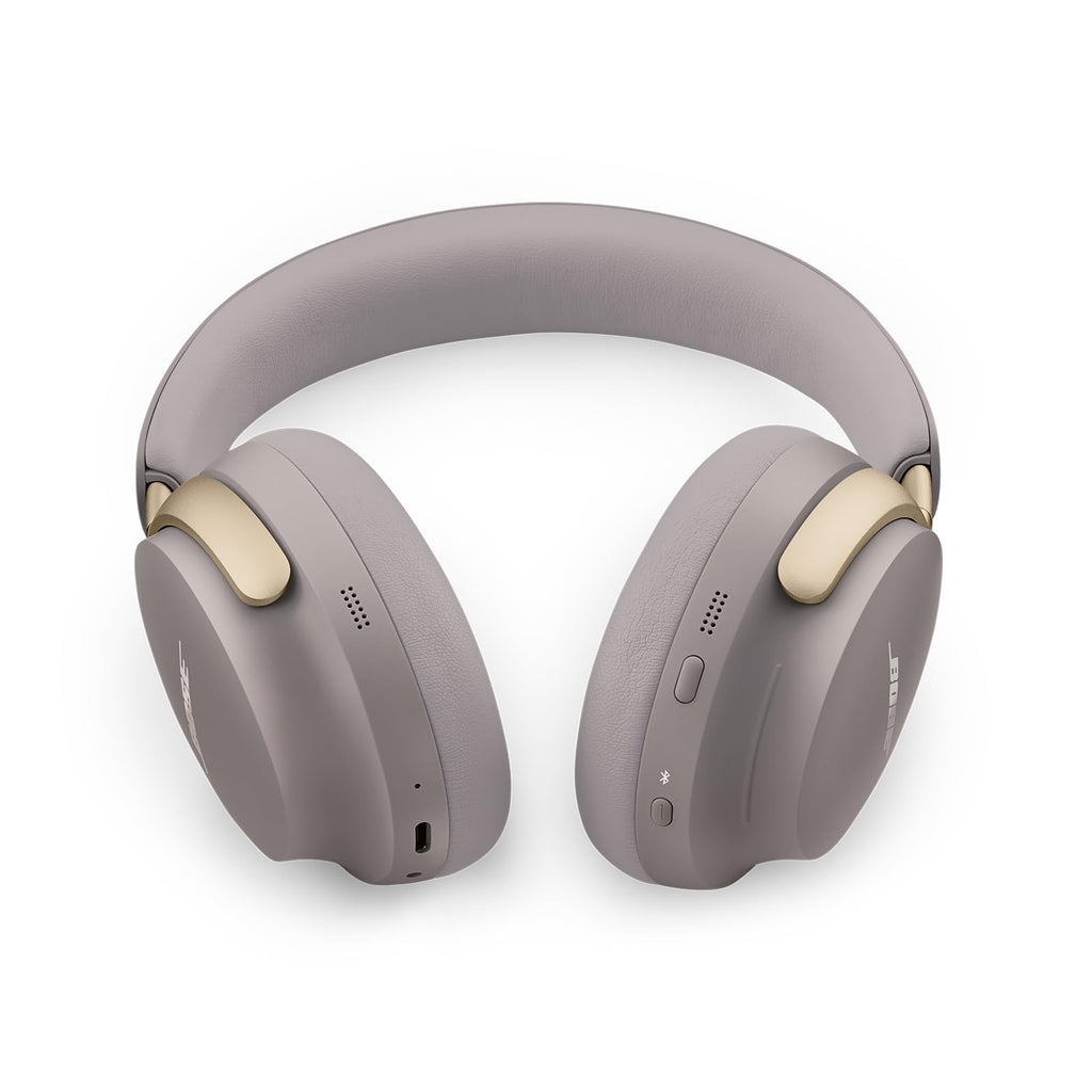 Bose QuietComfort Ultra Kopfhörer Over-Ear-Kopfhörer mit Geräuschunterdrückung für räumlichen Klang, Spatial-Audio-Kopfhörer, bis zu 24 Stunden Akkulaufzeit, High-End-Kopfhörer mit Raumklang, Farbe: Smoke White.