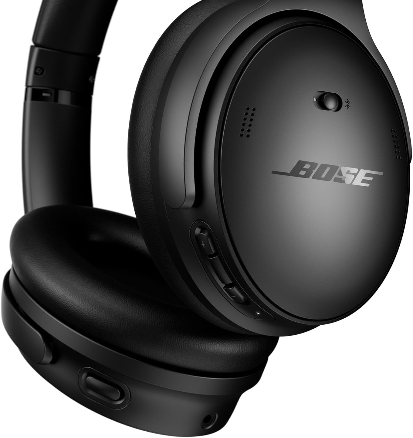 Bose QuietComfort SC kabellose Kopfhörer Mit Mikrofon und Geräuschunterdrückung, Bluetooth-Over-Ear-Kopfhörer mit Noise Cancelling, bis zu 24 Stunden Akkulaufzeit, mit Softcase, Farbe: Schwarz.