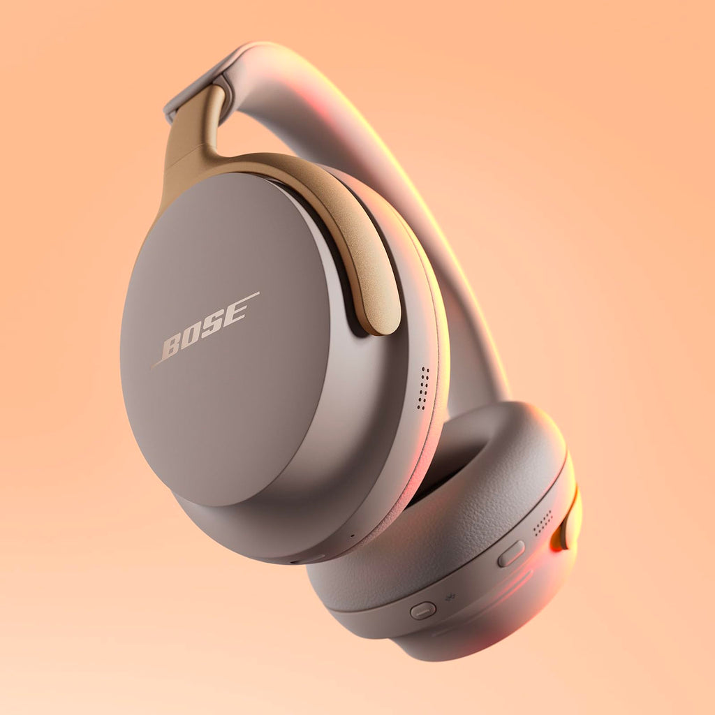 Bose QuietComfort Ultra Kopfhörer Over-Ear-Kopfhörer mit Geräuschunterdrückung für räumlichen Klang, Spatial-Audio-Kopfhörer, bis zu 24 Stunden Akkulaufzeit, High-End-Kopfhörer mit Raumklang, Farbe: Smoke White.