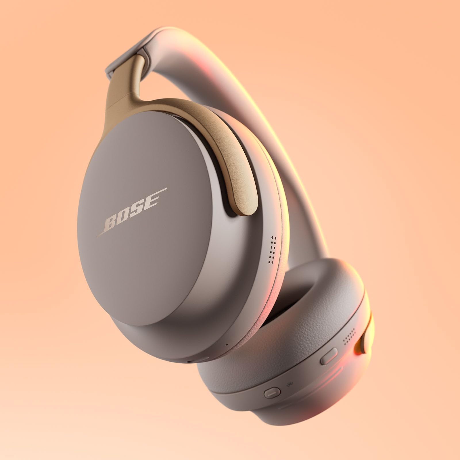 Bose QuietComfort Ultra Kopfhörer Over-Ear-Kopfhörer mit Geräuschunterdrückung für räumlichen Klang, Spatial-Audio-Kopfhörer, bis zu 24 Stunden Akkulaufzeit, High-End-Kopfhörer mit Raumklang, Farbe: Smoke White.