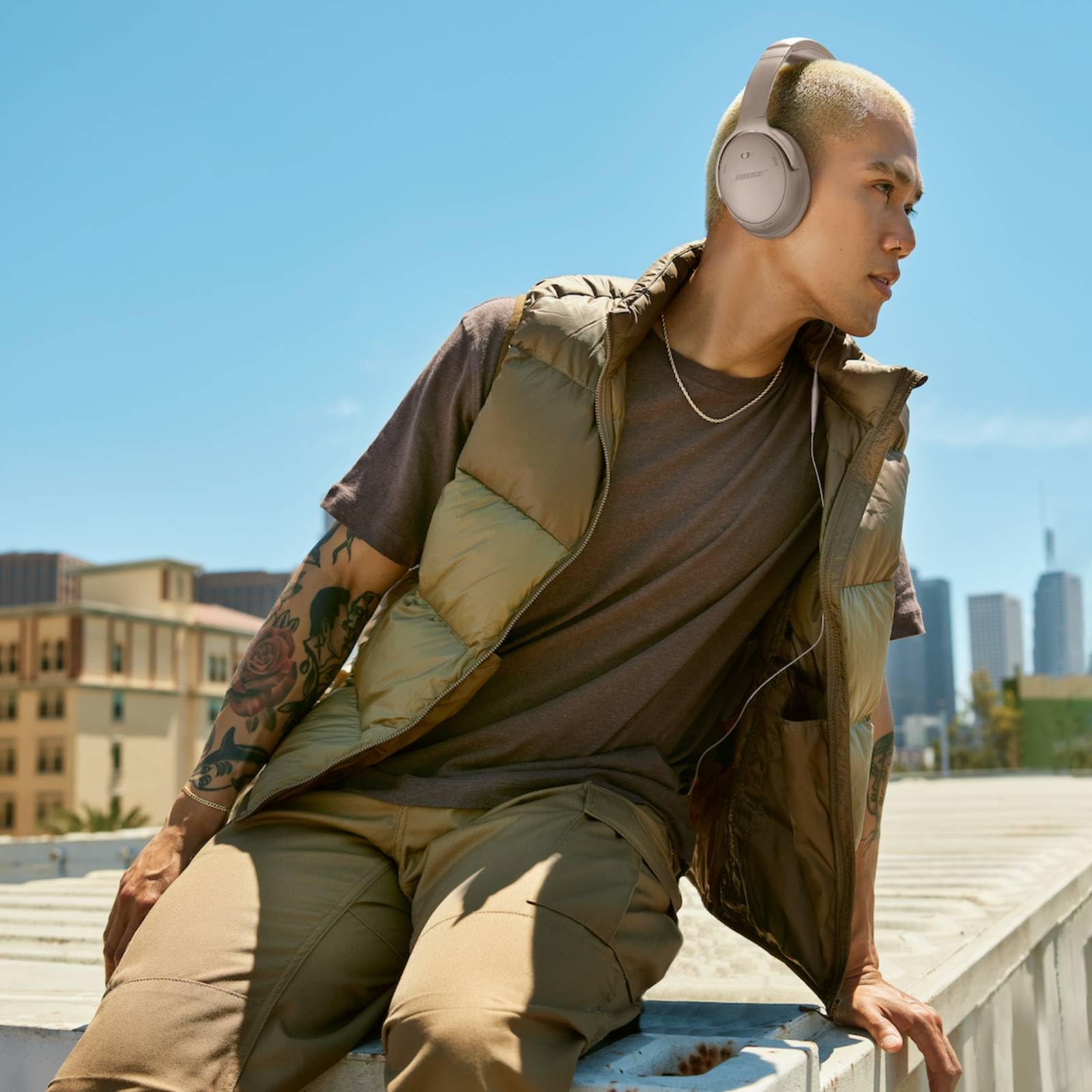Bose QuietComfort kabellose Kopfhörer Mit Mikrofon und Geräuschunterdrückung, Bluetooth-Over-Ear-Kopfhörer, Audiophile-Kopfhörer, On-Ear-Kopfhörer mit Noise Cancelling, bis zu 24 Stunden Akkulaufzeit.