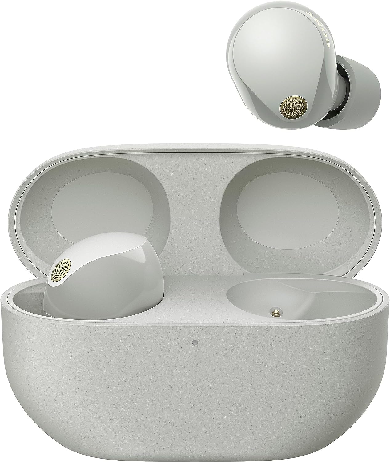 Sony WF-1000XM5 kabellose Noise-Cancelling-Kopfhörer Bluetooth, In-Ear-Kopfhörer mit Mikrofon, bis zu 24 Stunden Akkulaufzeit, Schnellladefunktion, IPX4-Schutz, kompatibel mit iOS & Android – Farbe: Schwarz, Größe: Small.