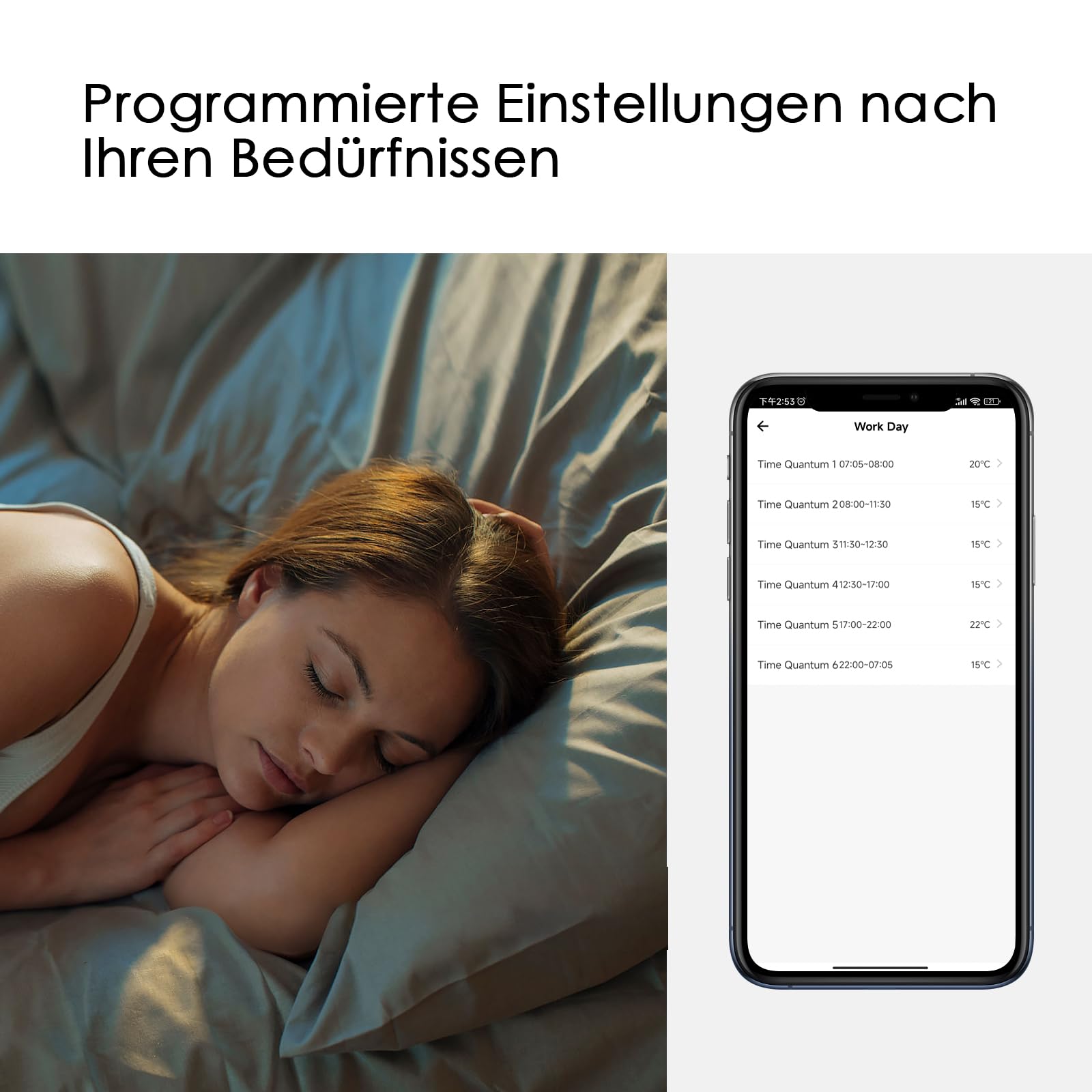 Decdeal WLAN-Thermostat für Wasser-Fußbodenheizung, programmierbar, 230 V, LCD-Display, 3 A, kompatibel mit Tuya-App (Weiß)