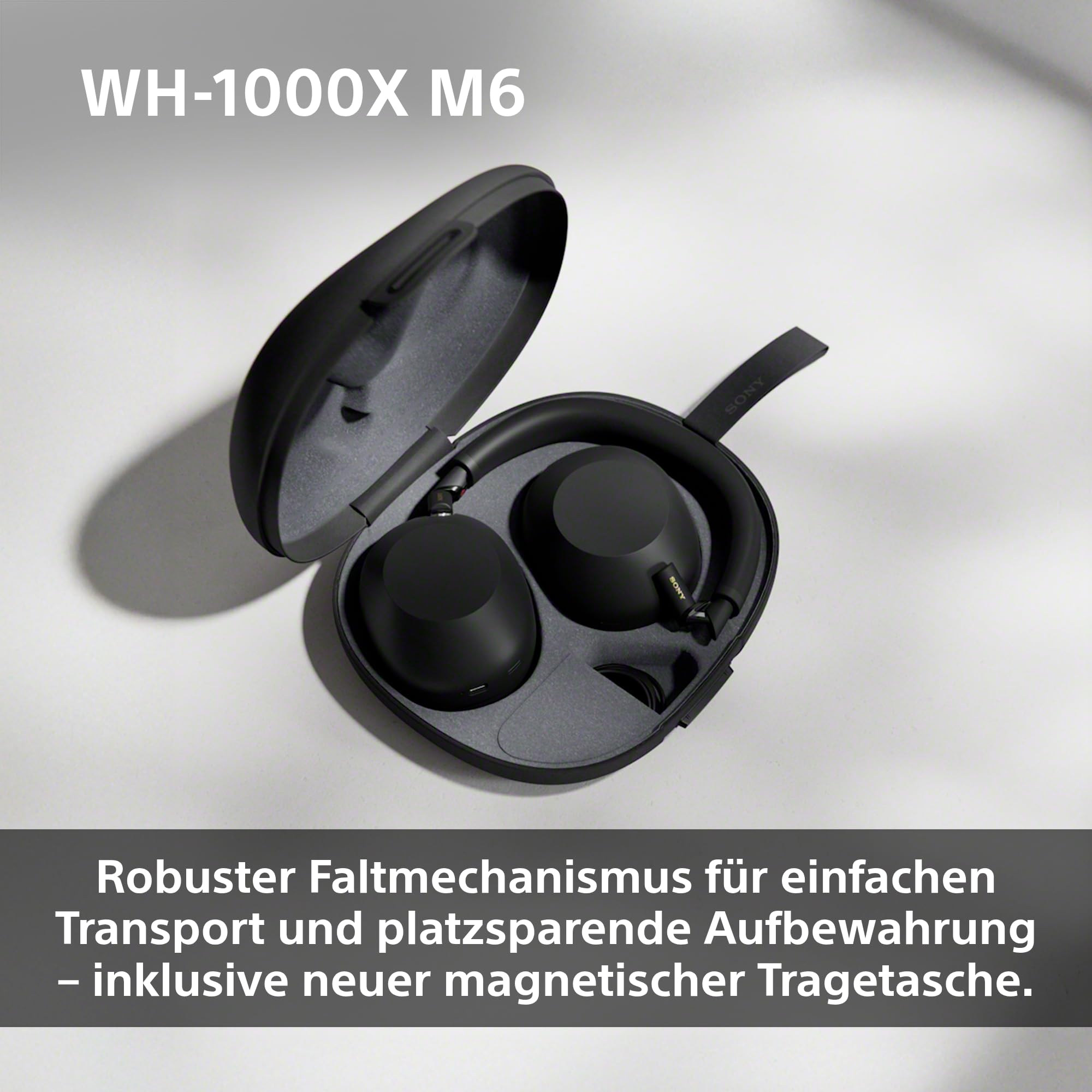 Sony WH-1000XM6 Noise Cancelling Bluetooth Over-Ear Kopfhörer – Schwarz