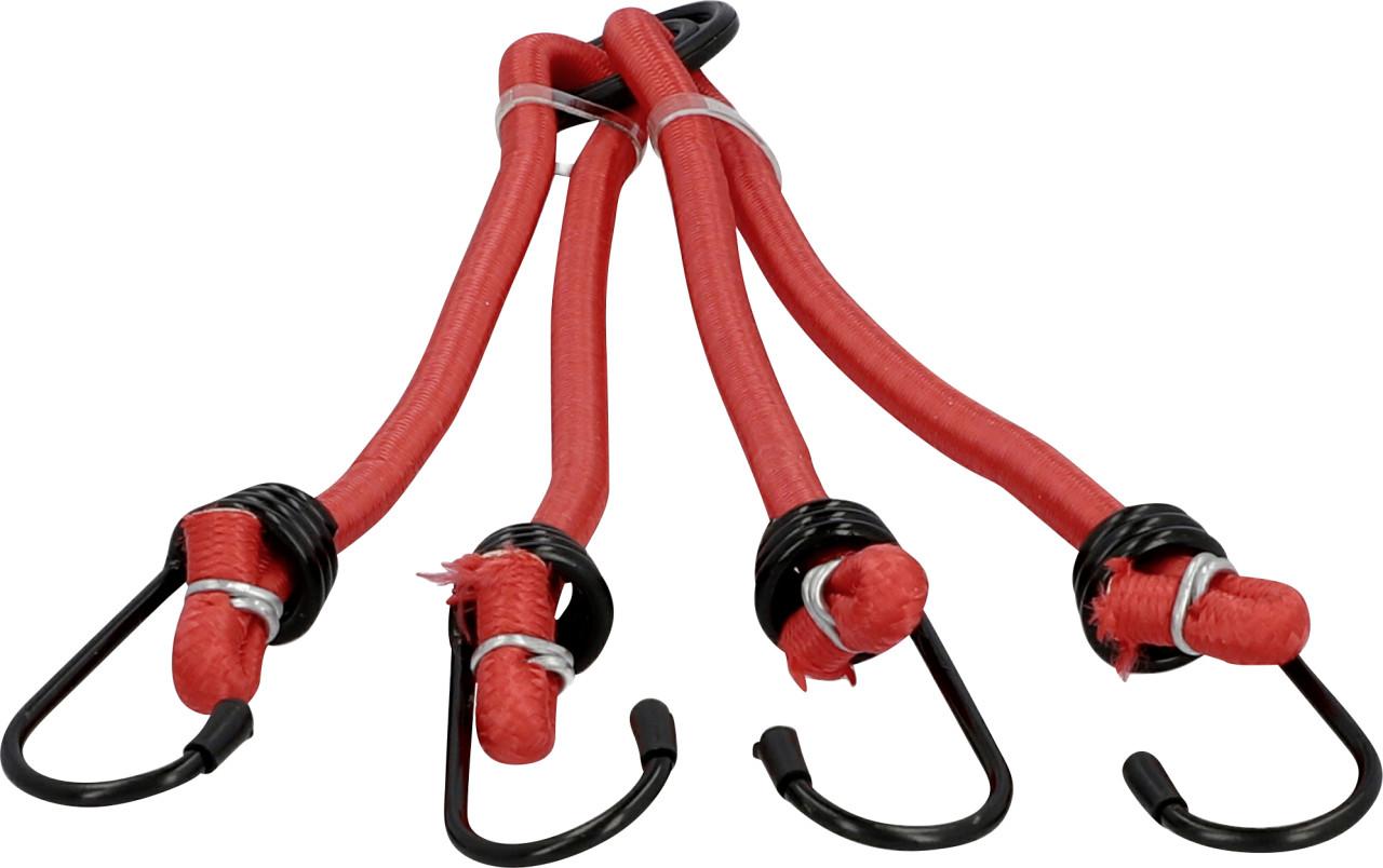 FISCHER Fahrrad-Spanngurt 4-armig Länge: 500 mm rot