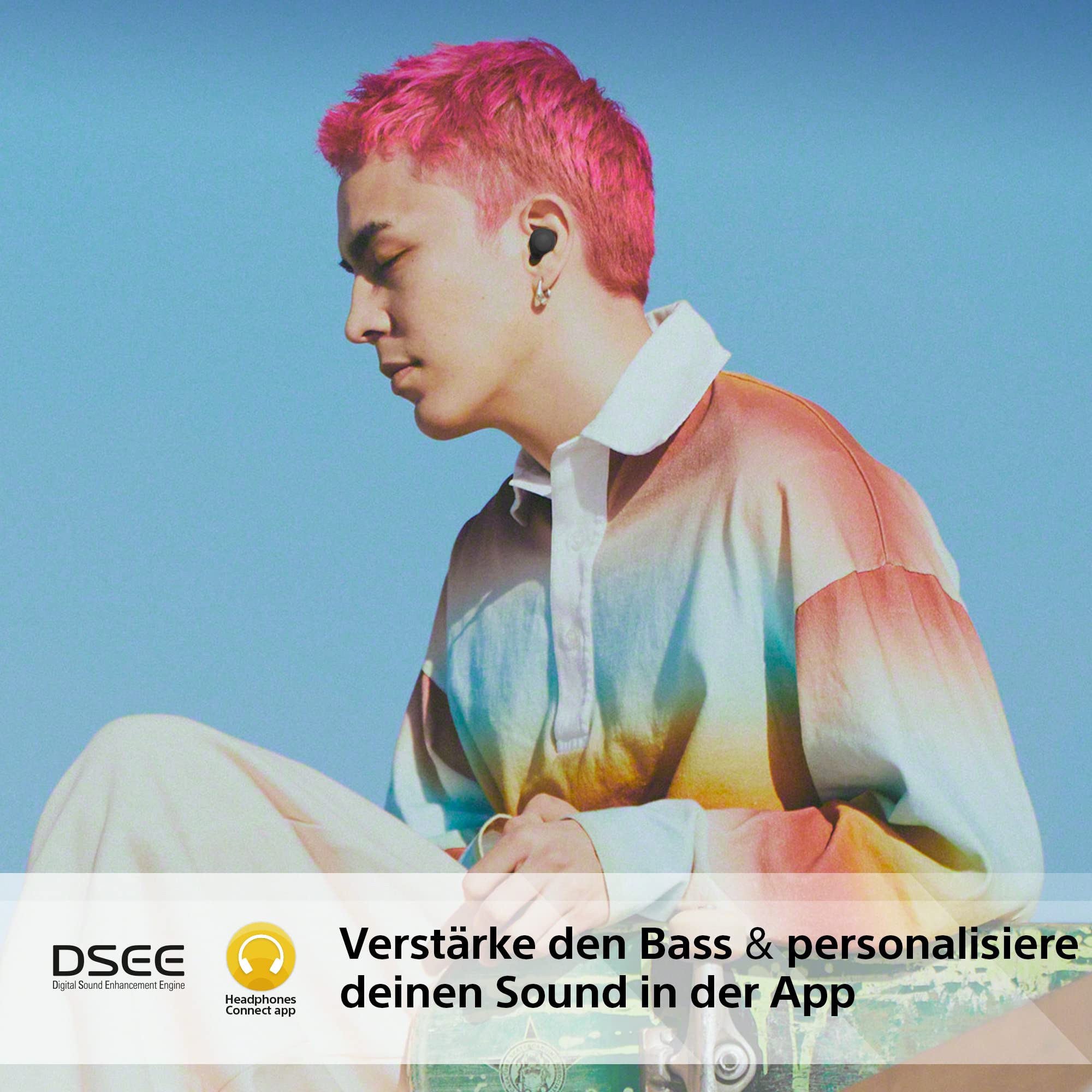 Sony WF-C700N kabellose Bluetooth-Kopfhörer (Klein, leicht, Bluetooth-Multipoint-Verbindung, IPX4-Schutz, bis zu 20 Stunden Akkulaufzeit, Schnellladefunktion, kompatibel mit iOS & Android), Farbe: Lavendel.