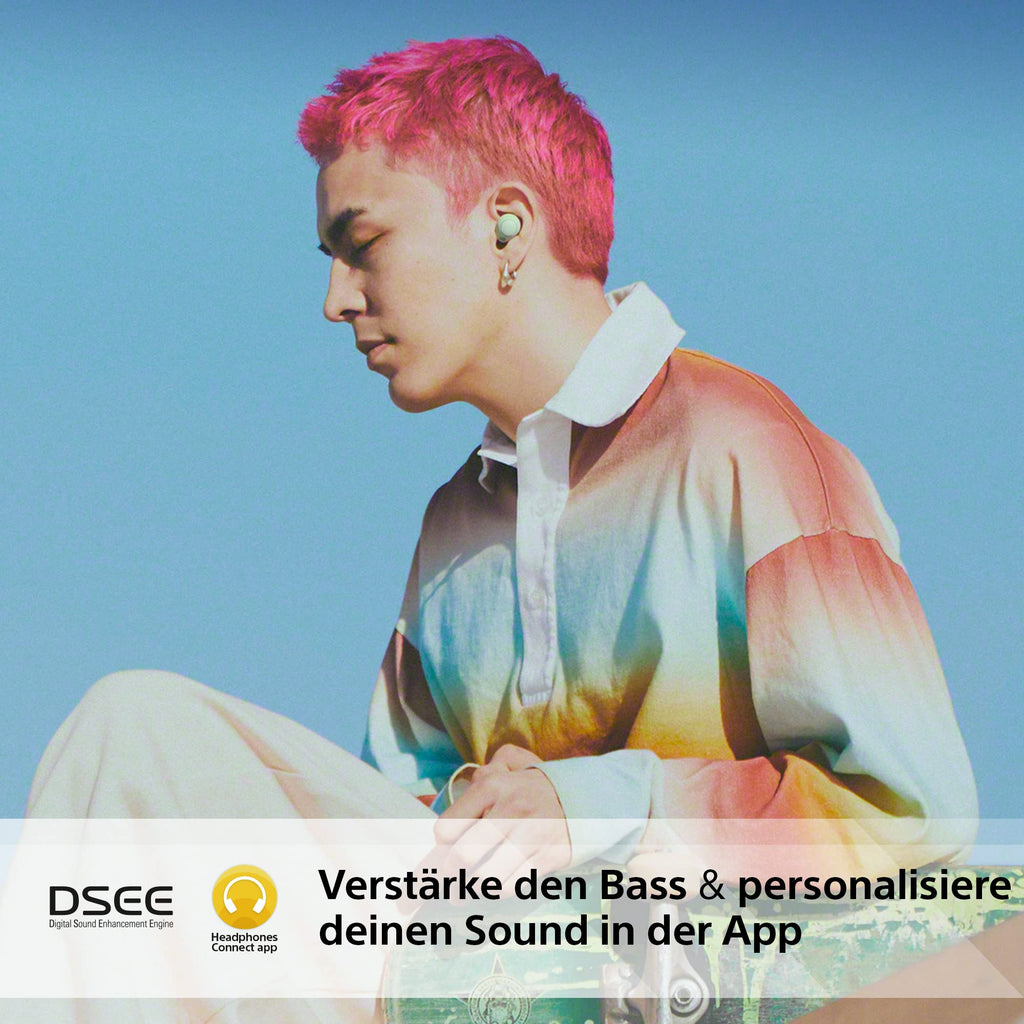 Sony WF-C700N kabellose Bluetooth-Kopfhörer (Klein, leicht, Bluetooth-Multipoint-Verbindung, IPX4-Schutz, bis zu 20 Stunden Akkulaufzeit, Schnellladefunktion, kompatibel mit iOS & Android), Farbe: Lavendel.