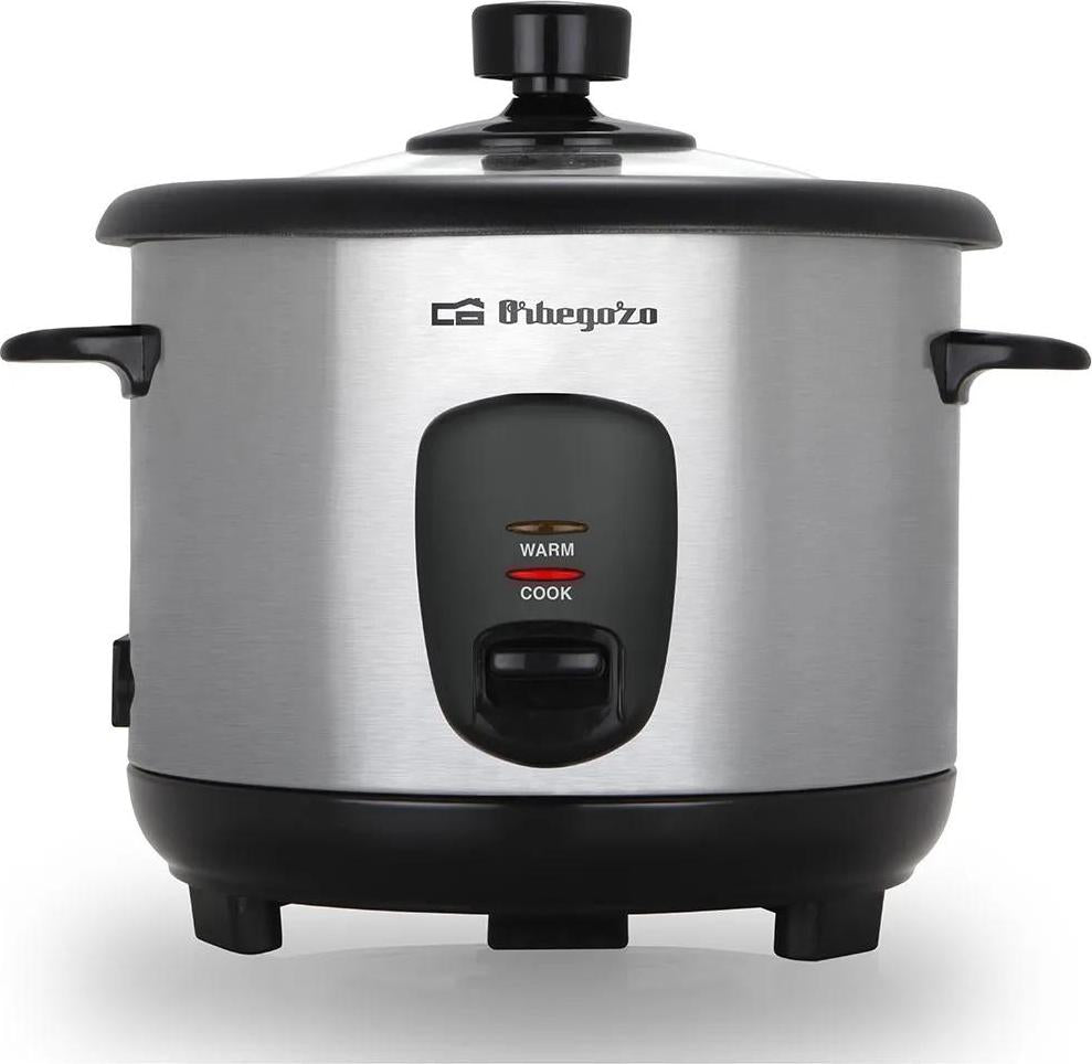 Orbegozo CO 3025 Reiskocher 1L 400W Dampfgarer Warmhaltefunktion Edelstahl