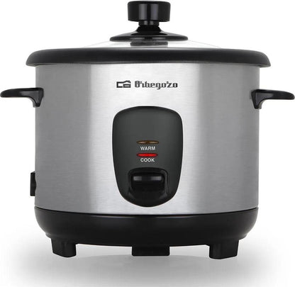 Orbegozo CO 3025 Reiskocher 1L 400W Dampfgarer Warmhaltefunktion Edelstahl