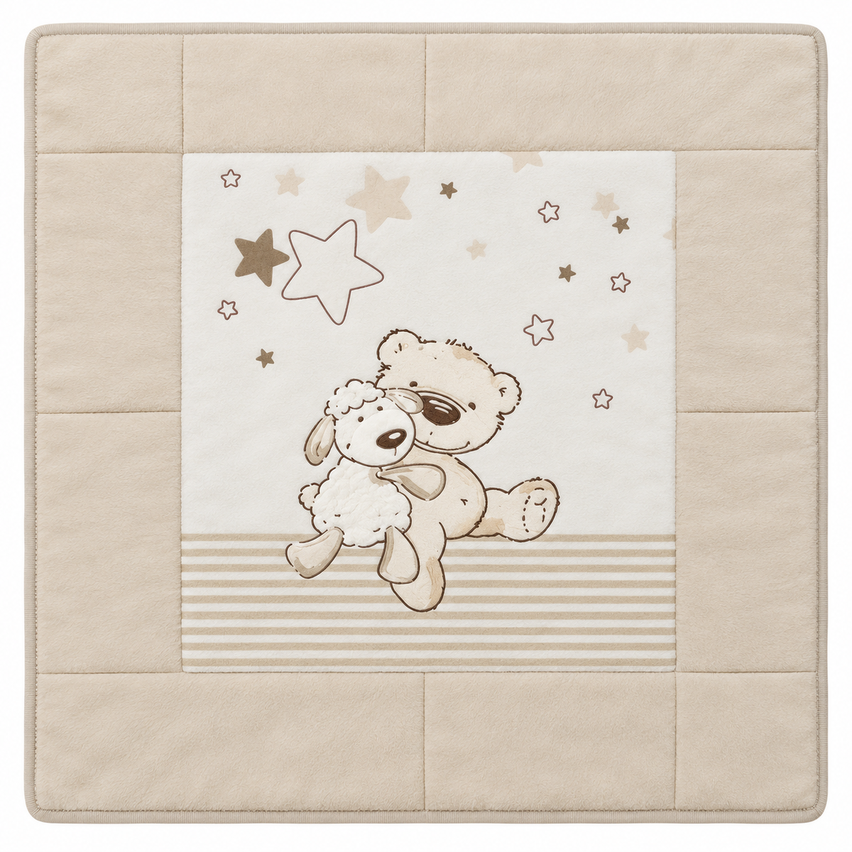 Herding baby best Krabbeldecke 115x115 cm Lieblingsmensch Teddy Babydecke