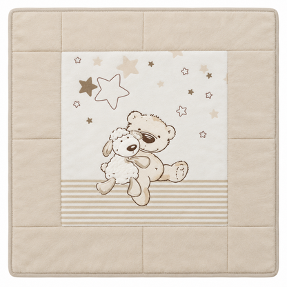 Herding baby best Krabbeldecke 115x115 cm Lieblingsmensch Teddy Babydecke