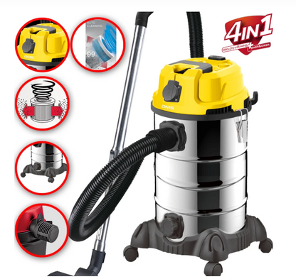 DMS® Staubsauger 2300W Nass Trocken Industriestaubsauger 30L Industriesauger