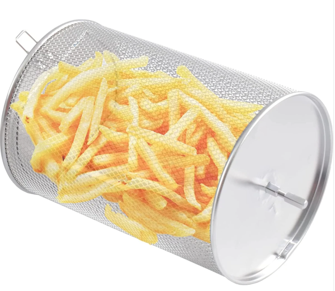 DMS XXXL 12 Liter Heißluftfritteuse Fritteuse| Backofen | Heißluftgrill | Dörrautomat | Drehgrill und Drehspieß | fettfrei und ohne Öl | inklusive 12 Programmen und digitalem Touch Display | 1800 Watt