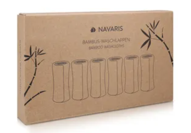 Navaris Waschlappen Set 6-teilig Baby-Waschlappen aus Viskose - 25x25cm weiche Lappen - Reinigungstücher Waschtücher - nachhaltig und wiederverwendbar