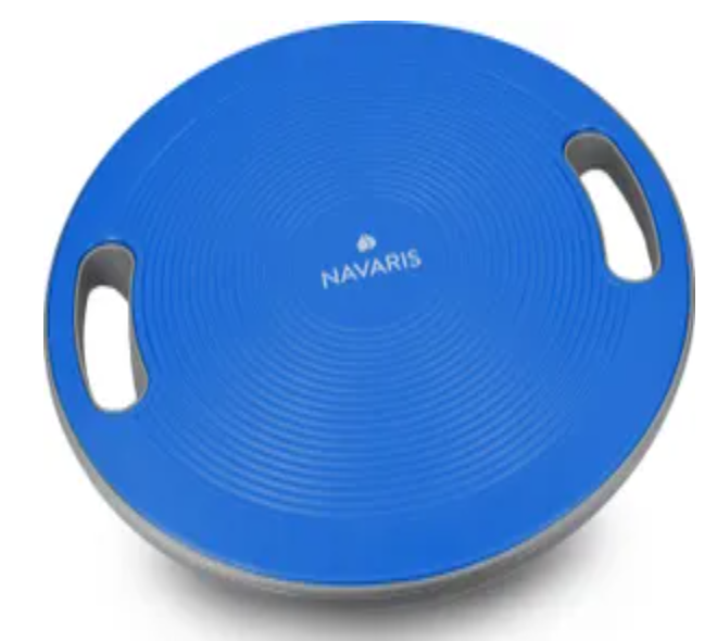 Navaris Balance Board mit Griff - Therapie Kreisel Wackelbrett - Fitness Reha Balance Kraft Training - Sport Board Disc Ø 40cm - Wippbrett