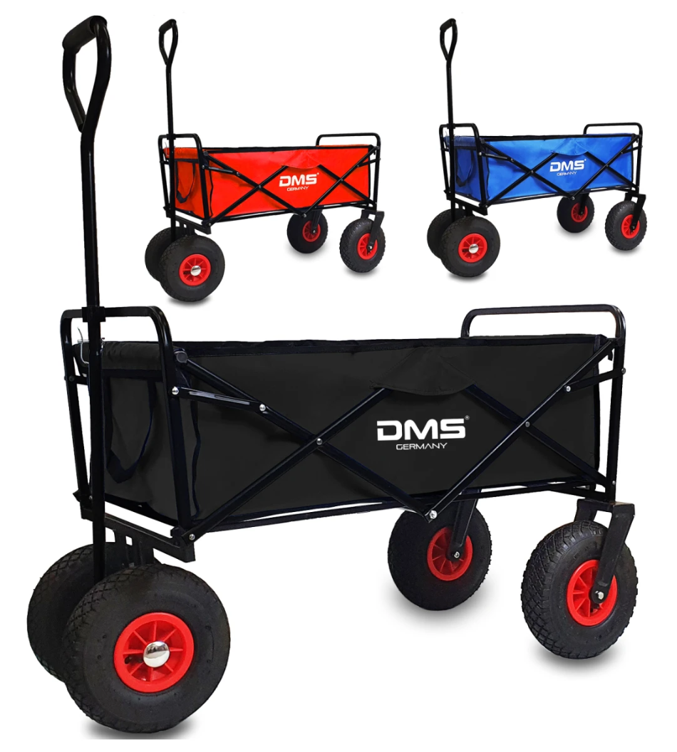 Bollerwagen Faltbar XXL Luftreifen Handwagen Transportwagen Camping 120kg