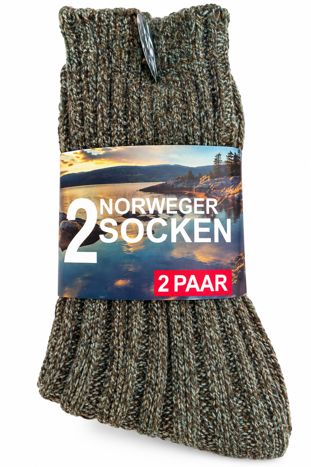 2 Paar Norweger Socken Wollsocken 32% Wolle Warm Winter verschiedene Größen
