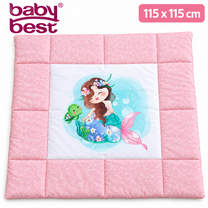 Baby Best Meerjungfrau Krabbeldecke 115x115 cm Spieldecke Baby Herding Neu